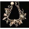 Image 1 : Western Themed Sterling Silver Charm Bracelet