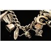 Image 2 : Western Themed Sterling Silver Charm Bracelet