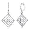 Image 1 : 18k White Gold 1.66CTW Diamond Earring, (VS2-SI1/SI1/H-J/H)