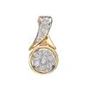 Image 1 : 14k Yellow Gold 0.07CTW Diamond Pendant, (I1-I2/J-K)