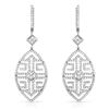Image 1 : 18k White Gold 3.07CTW Diamond Earring, (VS1-VS2/SI1-SI2/H-I/G-H)