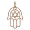 Image 1 : 18k Rose Gold 0.60CTW Diamond Pendant, (I1-I2/G-H)