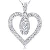 Image 1 : 14k White Gold 0.52CTW Diamond Pendant, (I1-I2/H-I)