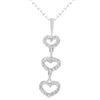 Image 1 : 14k White Gold 0.50CTW Diamond Pendant, (I2-I3/J-K)