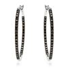 Image 1 : 14k White Gold 0.51CTW Brown Diamonds Earring, (I1)