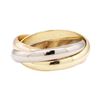 Image 2 : Cartier Tri-Color Rolling Ring - 18KT Yellow, Rose and White Gold