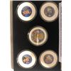 Image 2 : Kennedy Brothers 5 Colorized Coin Collection in Original Box