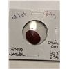 Image 2 : Rare HUGE 10.10 Carat RED RUBY Oval Cut Tested Natural