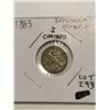 Image 1 : 1883 Republica Mexico I Centavo Coin Nice Early Mexican Coin