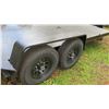 Image 9 : 2019 Double Axle Heavy Equipment Tilt Trailer 20' Long, 6' Wide