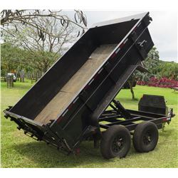 2018 Heavy Duty Dump Trailer w/ Ramps 10' L, 6' W (Works Great - See Video)