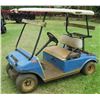 Image 2 : Club Car Electric Golf Cart w/ Solar Panel on Roof (Runs, Drives - See Video)