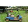 Image 4 : Club Car Electric Golf Cart w/ Solar Panel on Roof (Runs, Drives - See Video)