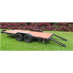 2019 Heavy Duty Auto/Equipment Trailer w/ Ramps 16' L, 6' W (Works Great - See Video)