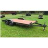 Image 4 : 2019 Heavy Duty Auto/Equipment Trailer w/ Ramps 16' L, 6' W (Works Great - See Video)