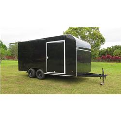 2019 Tandem Axle Cargo Trailer 15'8" L, 8' W, Inside 6'9" H (Excellent Condition - See Video)