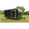 Image 1 : 2019 Tandem Axle Cargo Trailer 15'8" L, 8' W, Inside 6'9" H (Excellent Condition - See Video)