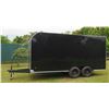 Image 3 : 2019 Tandem Axle Cargo Trailer 15'8" L, 8' W, Inside 6'9" H (Excellent Condition - See Video)