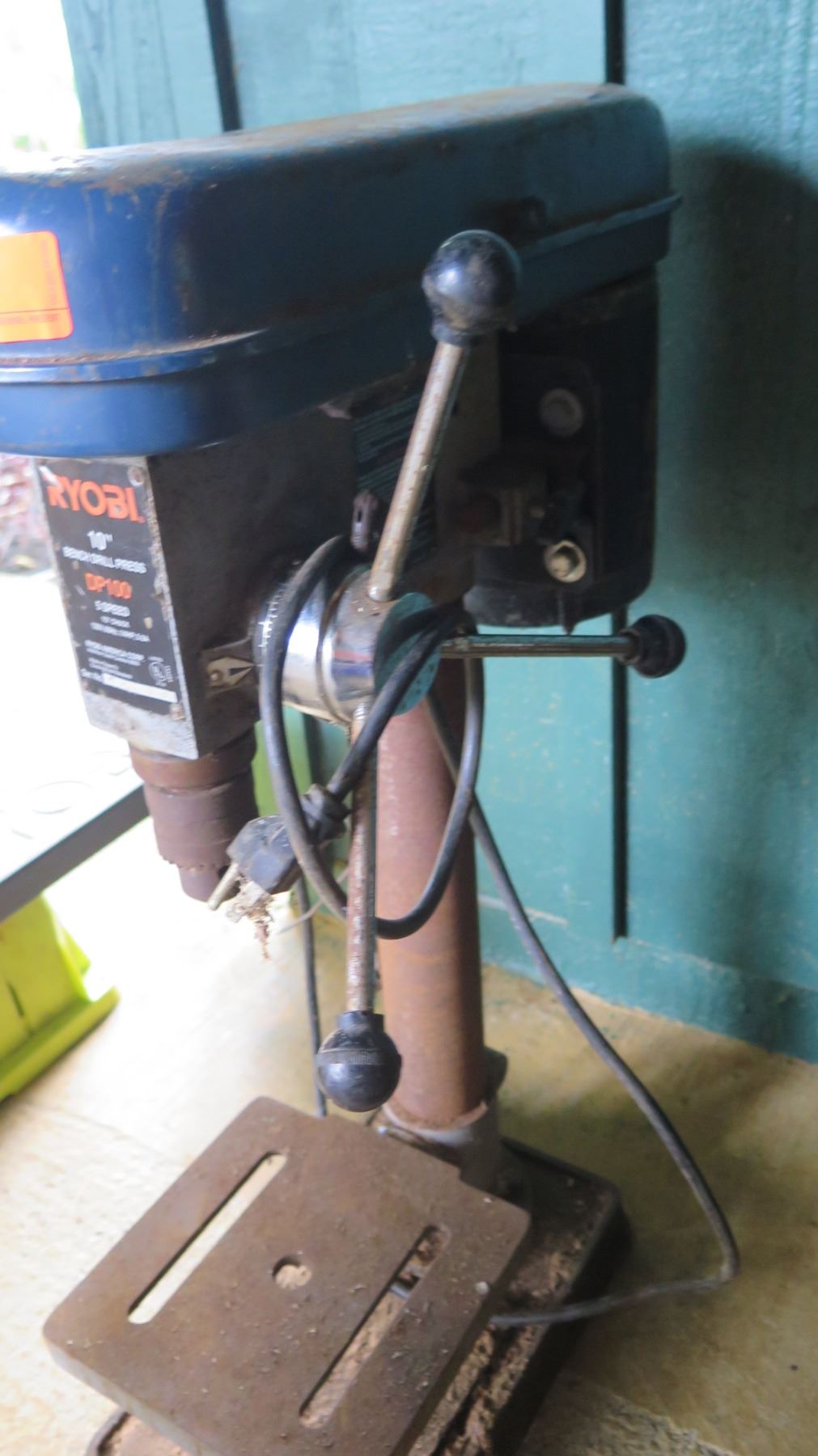 Ryobi 10 Bench Drill Press Model Dp100 5 Speed 120v 60hz