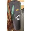 Image 2 : Qty 2 TK & Everlast Heavy Punching Bags w/ Misc Dumbbells, Weights & Bars
