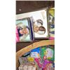 Image 2 : Qty 6 Barbies in Box w/ Basket of Accessories, Fast Food Toys, etc