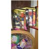 Image 3 : Qty 6 Barbies in Box w/ Basket of Accessories, Fast Food Toys, etc