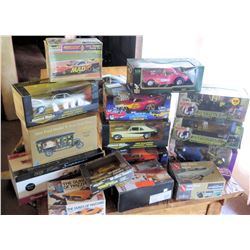 Multiple Misc Collectible Cars in Box - Model T, Dukes of Hazzard, etc