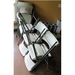 12 Metal & Plastic Folding Chairs