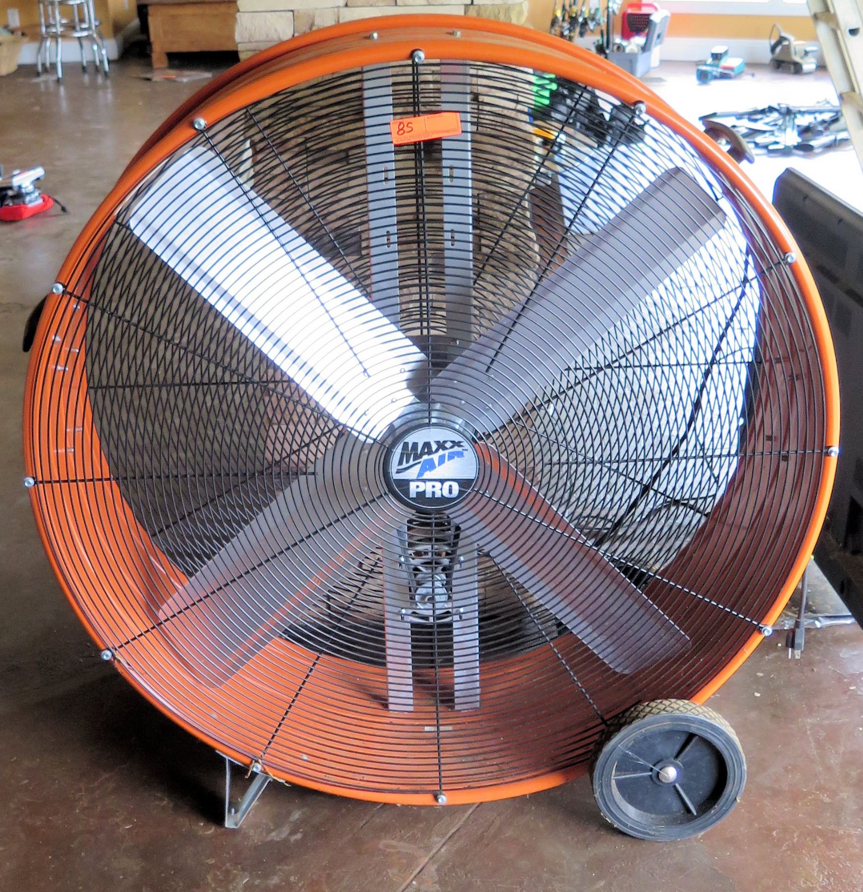 Max Air Pro Industrial Round Shop Fan On Wheels Max Air Pro Industrial Round Shop Fan On Wheels