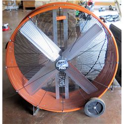 Max Air Pro Industrial Round Shop Fan on Wheels