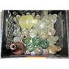 Image 1 : Crate Misc Vintage Glass Bottles Beach Glass