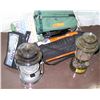Image 1 : Qty 2 Camping Lights Lanterns w/ Toiletry Bag & Carrying Case