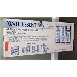 Wall Essentials 6 Piece Solid Wood Gallery Set Photo Frames in Box