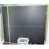 Image 1 : Ping Pong Table w/ Bin of Nets, Paddles, Balls, Accessories, etc