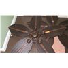 Image 3 : Qty 2 Leaf Shaped Woven Design Ceiling Fans
