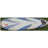 Image 1 : White Blue Stand Up Paddle Board SUP w/ 3 Fins
