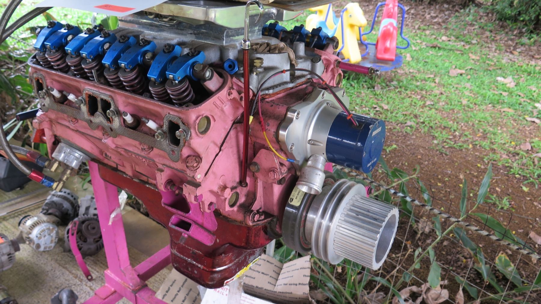 1969 Mopar 340 CIO High Performance 400 HP Supercharged Race Engine