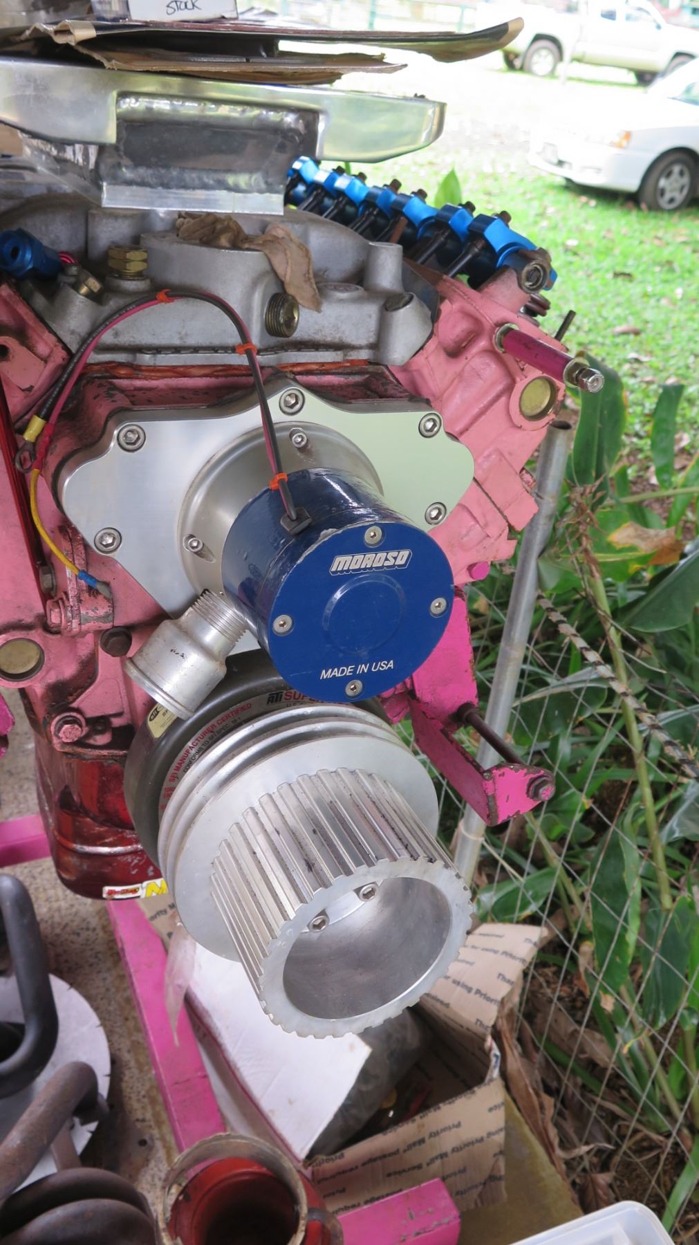 1969 Mopar 340 CIO High Performance 400 HP Supercharged Race Engine