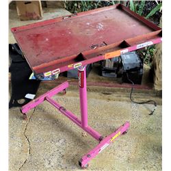 Edelbrock Pink Rolling Parts Tray