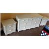 Image 1 : PIER 1 White Wicker 3 piece 7 drawer dresser wit 2 end tables