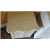 Image 3 : PIER 1 White Wicker 3 piece 7 drawer dresser wit 2 end tables