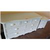 Image 4 : PIER 1 White Wicker 3 piece 7 drawer dresser wit 2 end tables