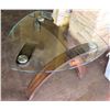 Image 1 : Abstract Design Triangle Design Glass Top Coffee Table