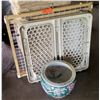 Image 1 : Misc Portable Baby Safe Guard Gate w/ Oriental Planter Pot