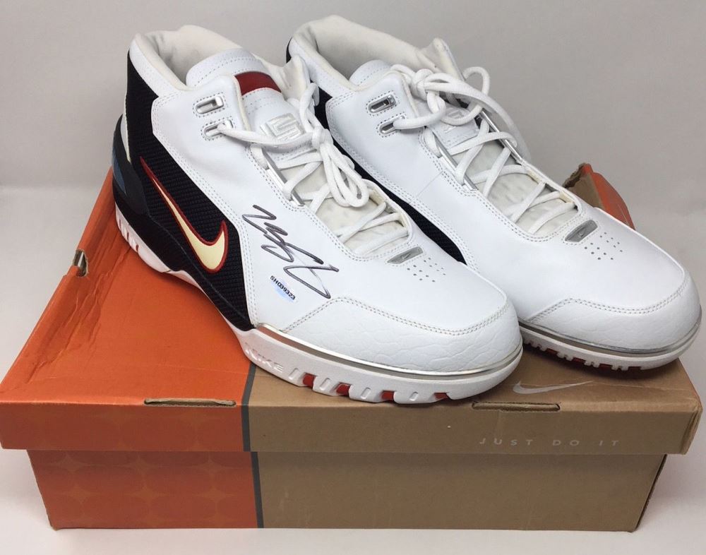 lebron autographed shoes