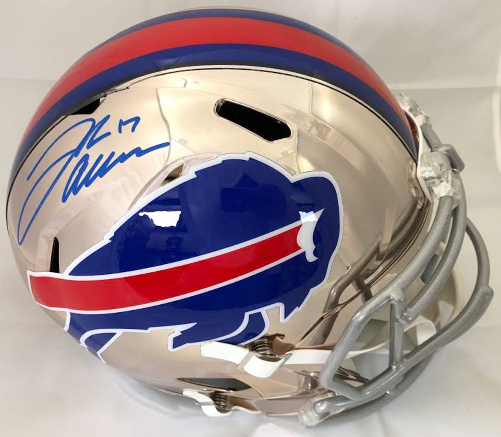 signed josh allen helmet