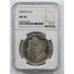 1878-CC Carson City Morgan Silver Dollar $ NGC MS