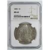 Image 1 : 1885-P Morgan Silver Dollar $ NGC MS 62 Lightly To
