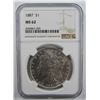 Image 1 : 1887-P  Morgan Silver Dollar $ NGC MS 62