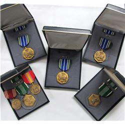 MILITARY MEDAL LOT- GOOD CONDUCT, NATIONAL